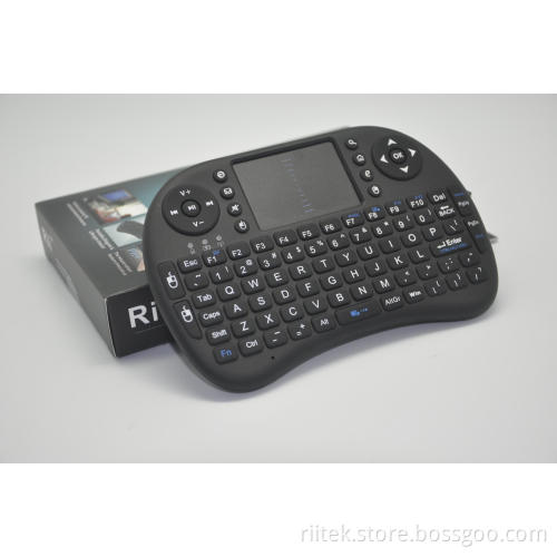 RII Mini 92 Keys, 2.4GHz Wireless Keyboard with Touchpad for IPTV Box (Hebrew Spanish, German, French, Danish. Russian Layout)